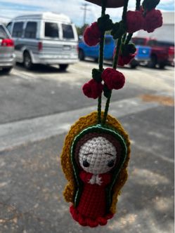 Handmade Crochet Virgen Mary Rosary
