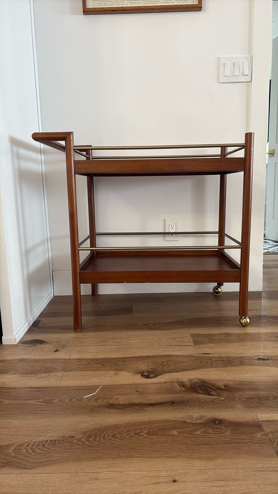 West Elm Wooden Bar Cart