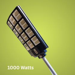 1512 LED Solar Street Light with 1000 Watts, complete with post and remote control