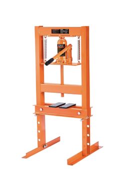 Hydraulic 6 Ton H-Frame Garage Floor Adjustable Shop Press with Plates