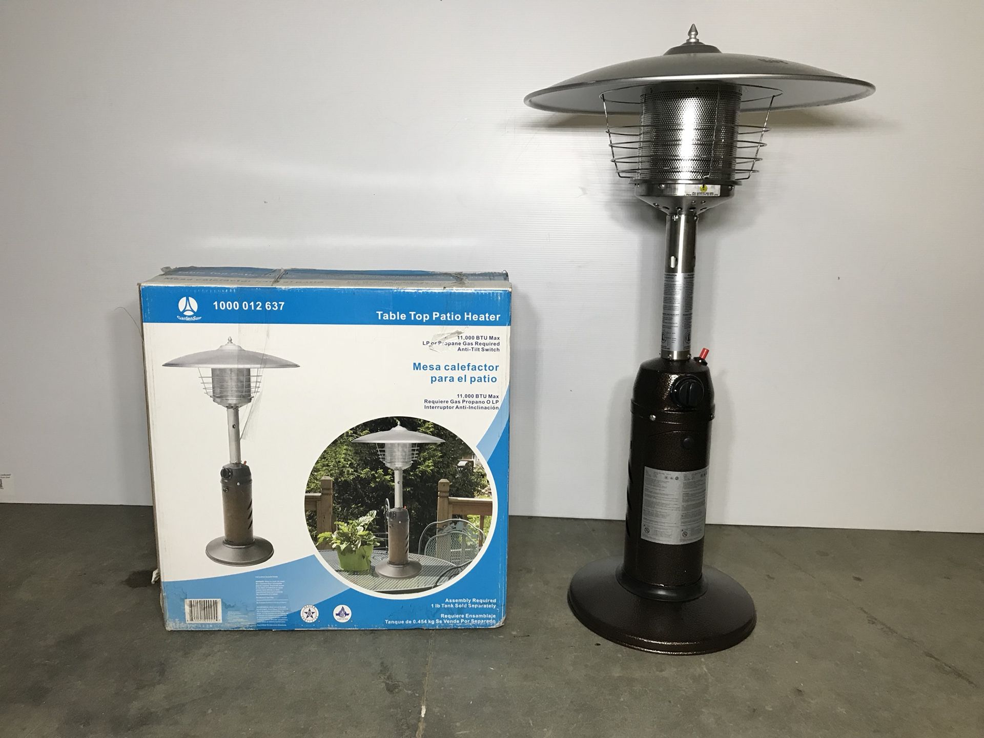 Hampton Bay 11,000 BTU Powder Coated Bronze Tabletop Propane Patio