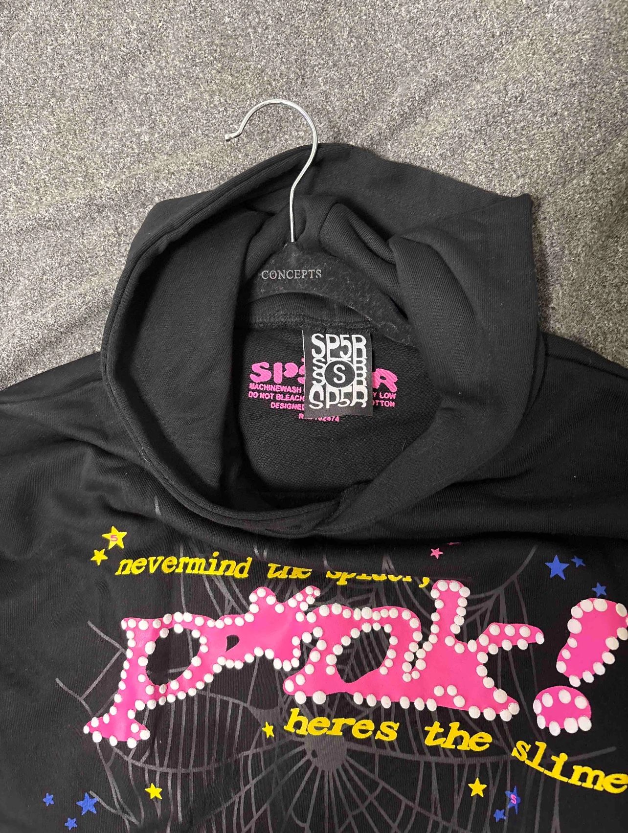 Sp5der Pink hoodie