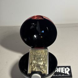 Pokémon Poké Ball Toy w/ Gold Pokémon Card 