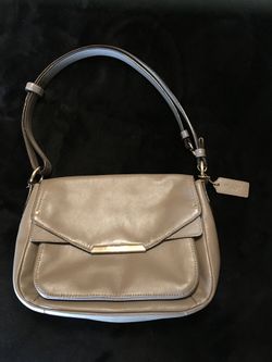 Gray smaller coach purse