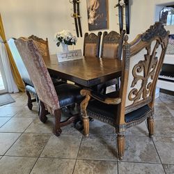 Large 6-chair Full Dining Set