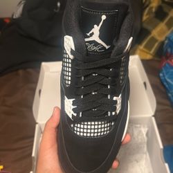 White Thunder Jordan 4s