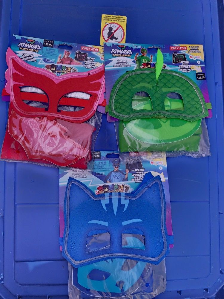 PJMASKS  LIGHTUP MASK With Capes Halloween Costumes 🎃 