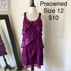 Purple Dress Size 12