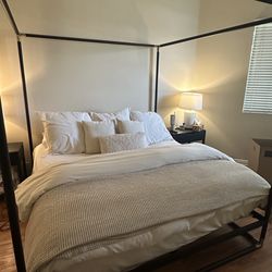 CB2 King Canopy Bed