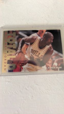 Michael Jordan Fleer 95-96 Total D Basketball Card