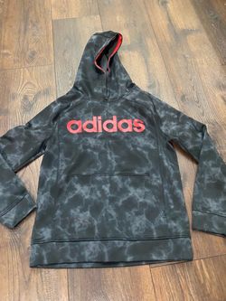 Boys gray and red Adidas hoodie sweater size 18/20 #10