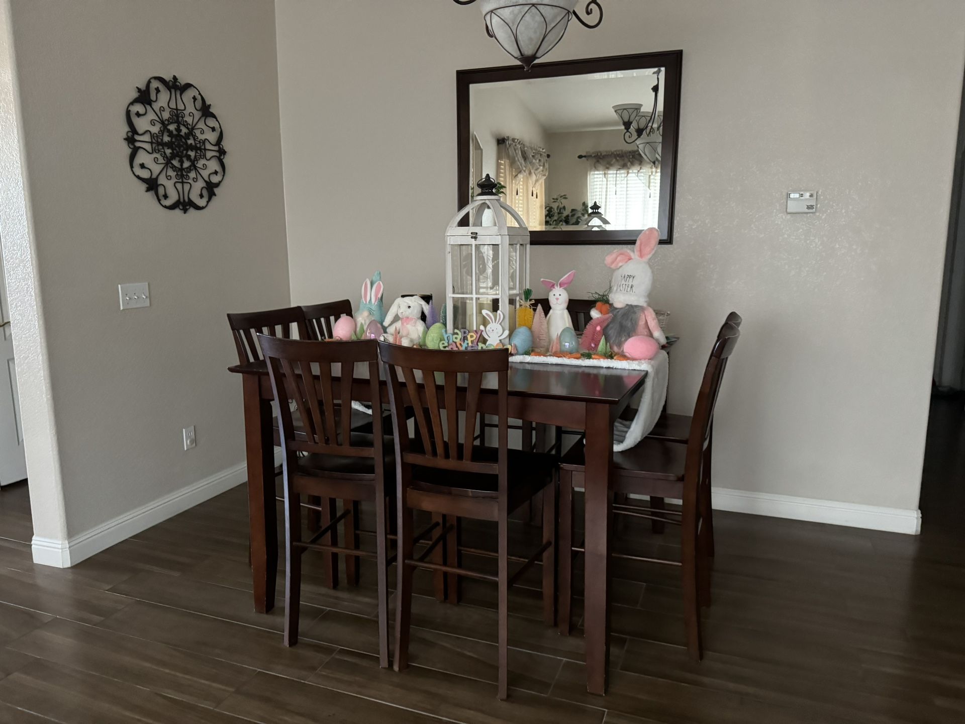 8 Chairs Dining Table Set 