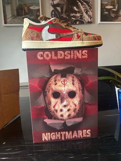 Cold sins custom Travis Scott Jordan 1s Freddy vs Jason