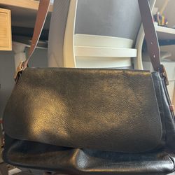 Fossil Black Leather crossbody Bag