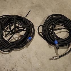 Speaker Wire Speakon to TR Plug 12gauge 50feet