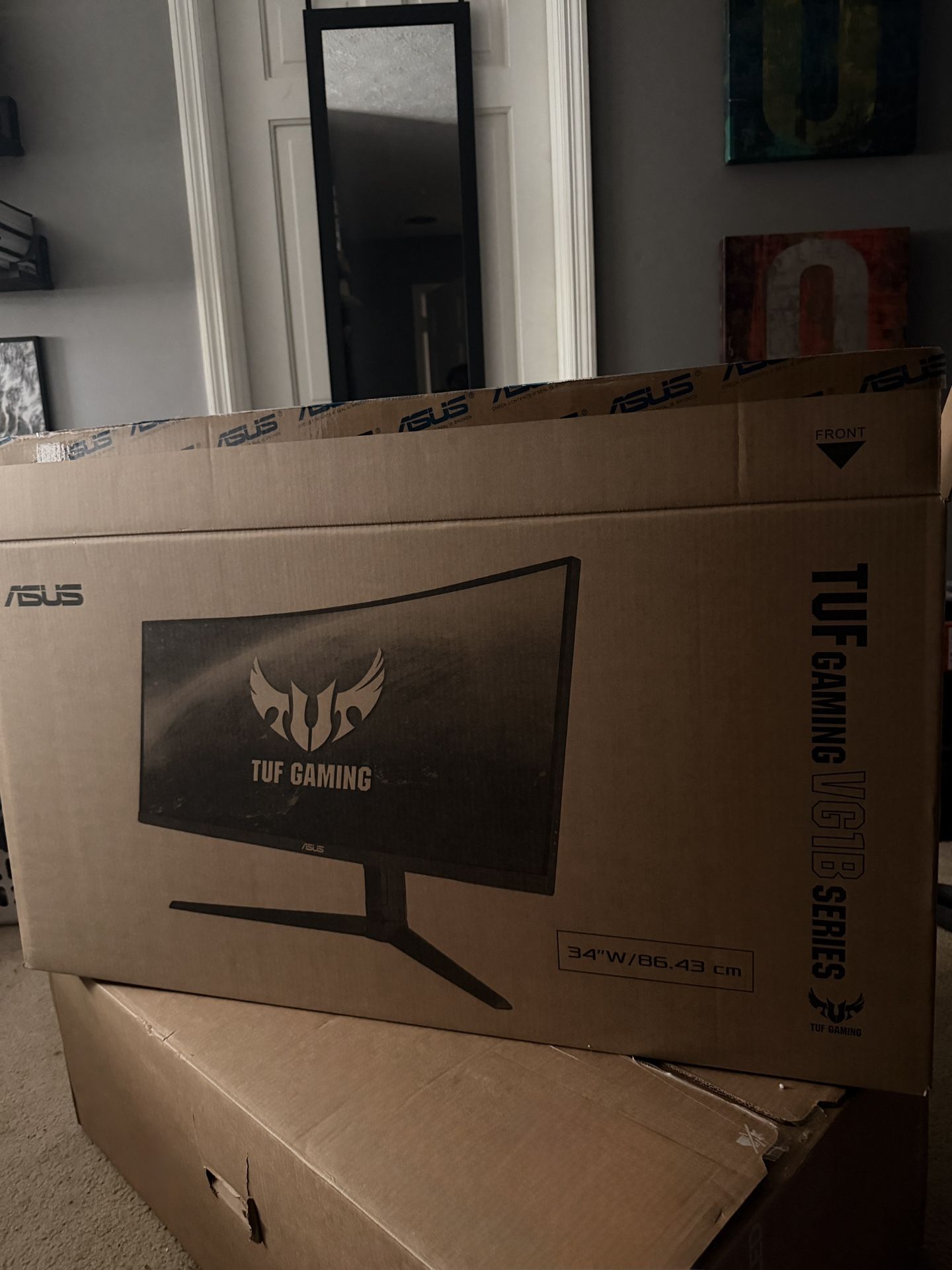 ASUS TUF Gaming VG34VQL1B – 34″ Ultrawide 1440p 165 Hz Curved Monitor (Like New + Box)