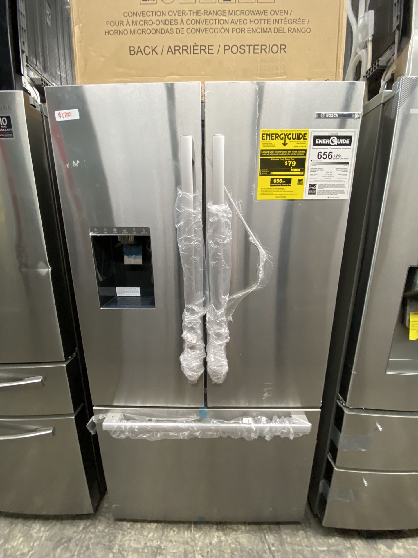 Bosch Counter Depth French Door Refrigerator 500 Series New
