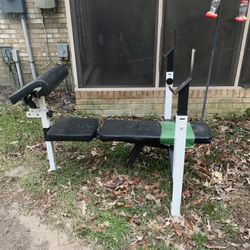 Weight Bench with rack