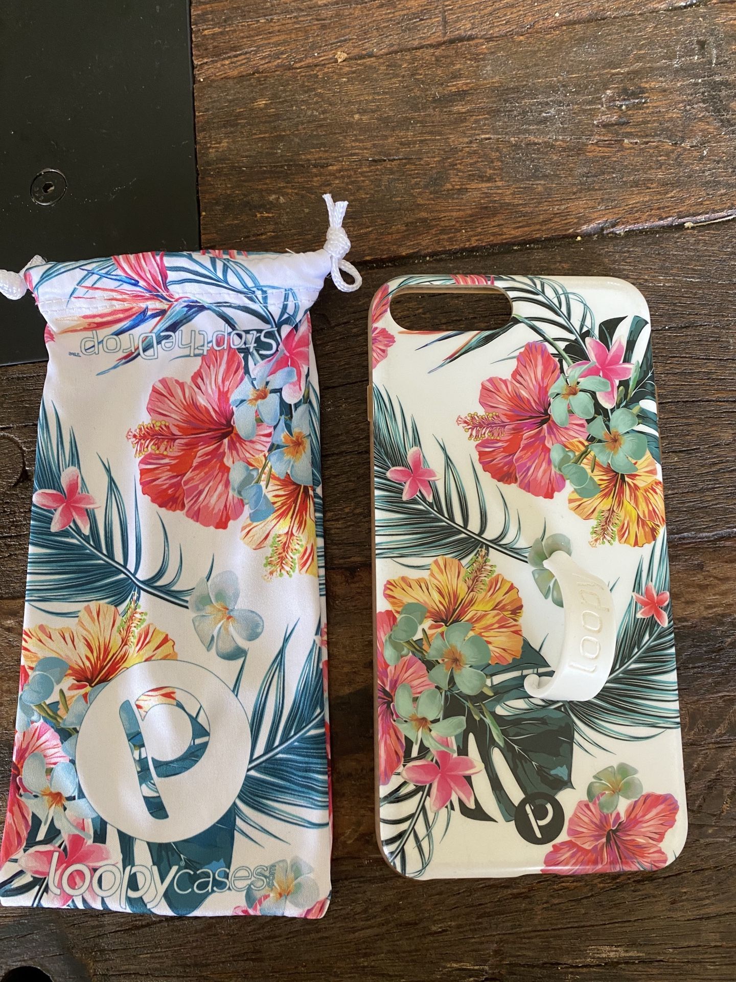 iPhone 8 Plus Loopy Case Tropical Hibiscus