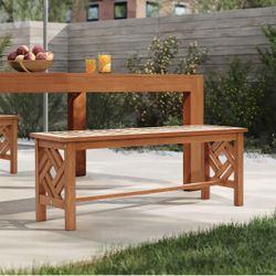 Brand New! Carmel solid wood outdoor dining bench ,OF1908-BNH
