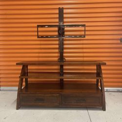 Glass & Wood TV Stand