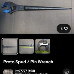 Kleins spud wrenches sixteen inch Long  