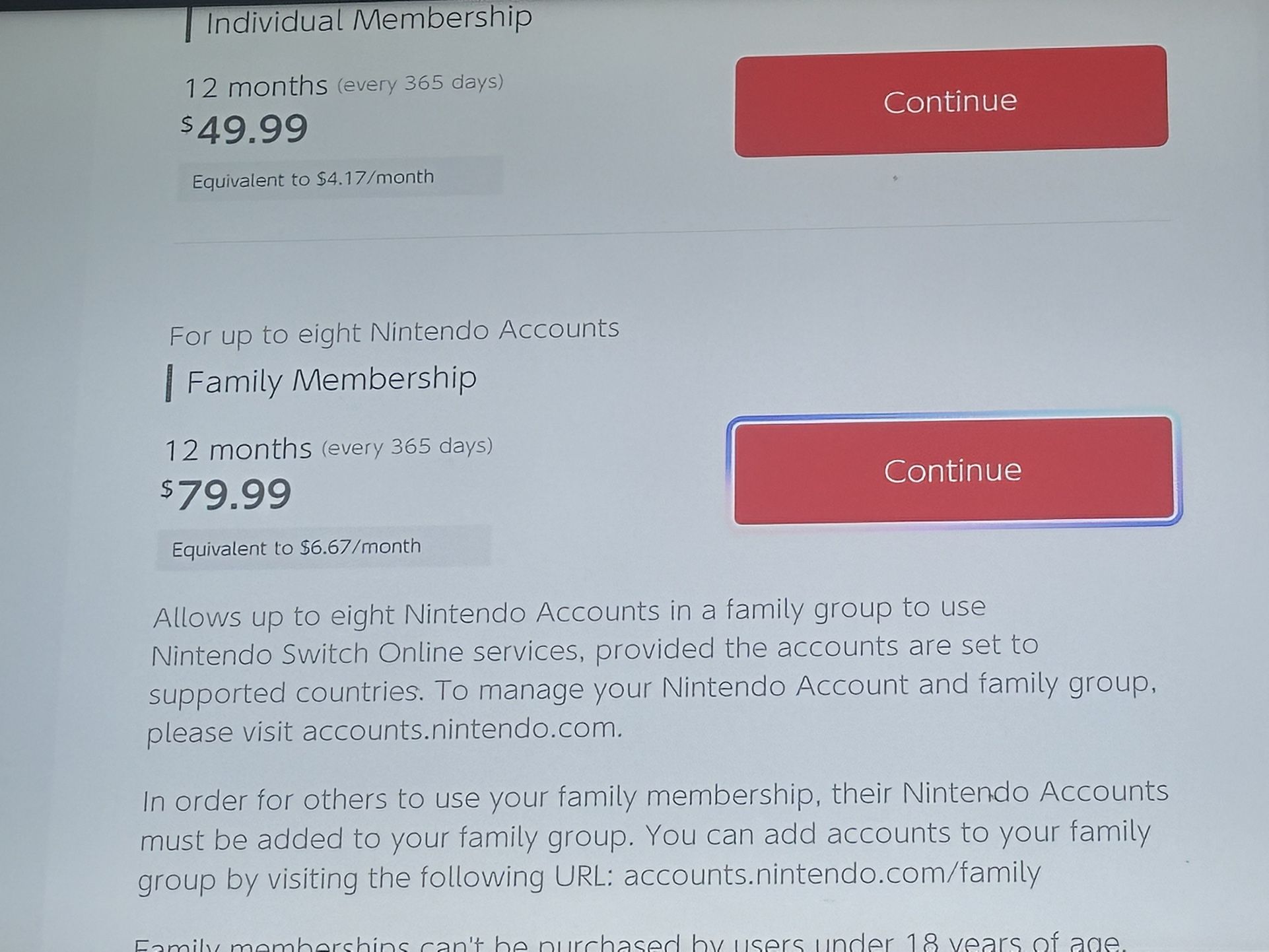 Nintendo Online Family Membership+ Expansion Pack