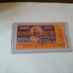 1956 Indy 500 ticket