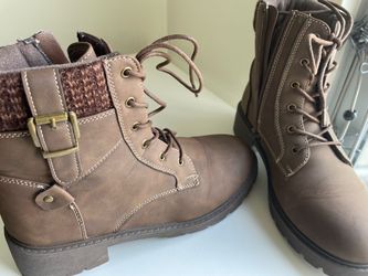 Brown Suede Winter Boots - Size 9M