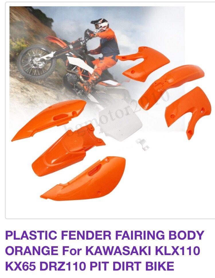 Dirt bike plastics . Pit bikes only