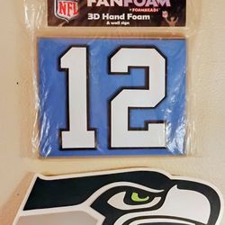 Seattle Seahawks 3D Hand Foam Signs (X2)