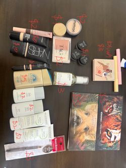Almost brand new makeup and skincare products