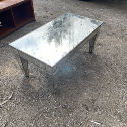 Antique Nice Glass Coffee Table