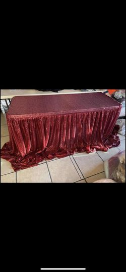 Sequin Multi 6ft Tablecloth 
