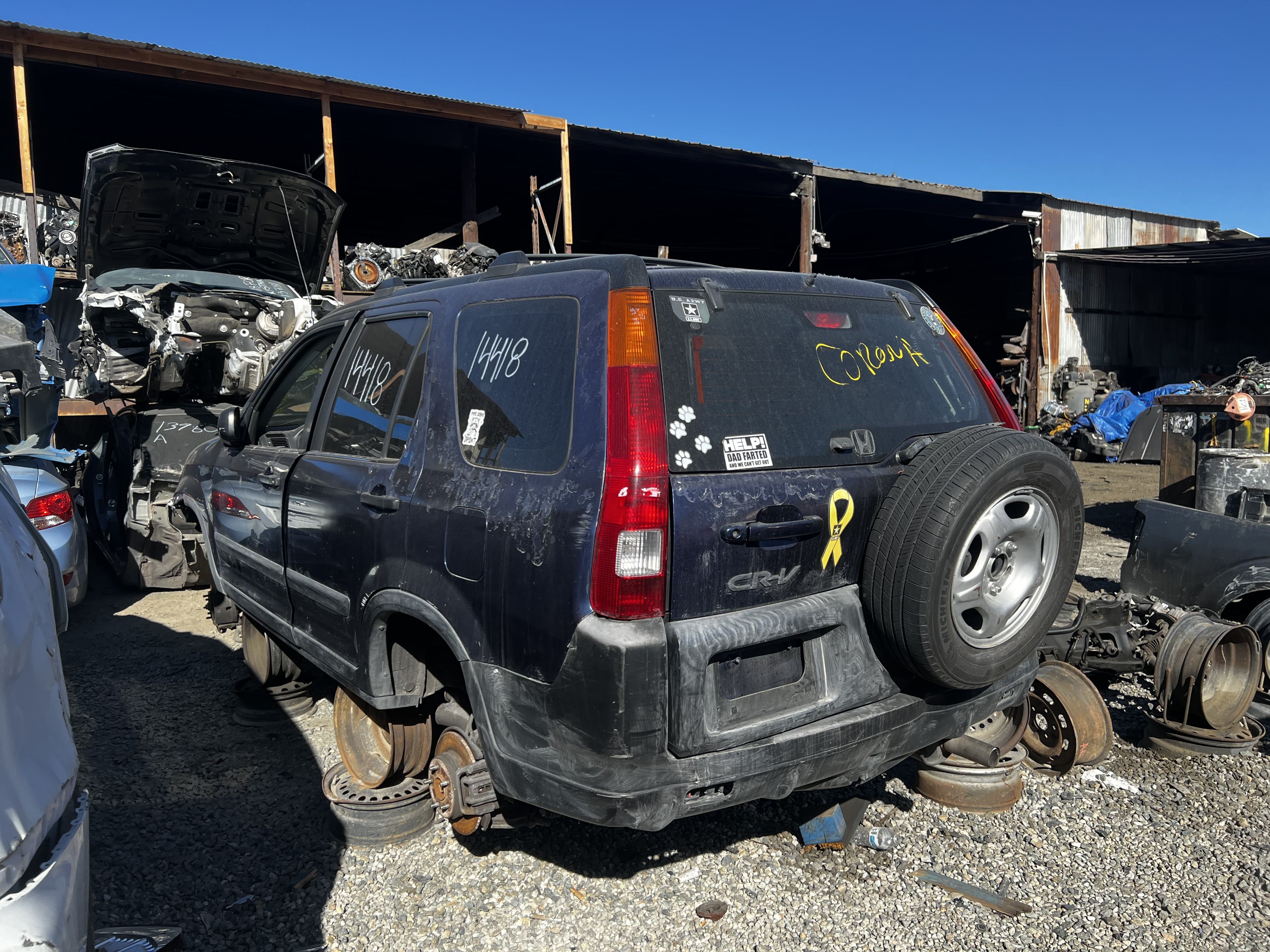 Parts for HONDA CR-V 4WD 4D SUV L 2.4L 2004 - Stock #14418