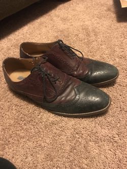 Steve Madden maroon wingtips.