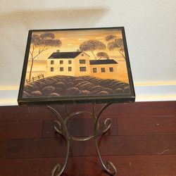 Side table/coffee table with Tuscan design