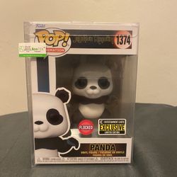 Funko pop Exclusive Panda Flocked