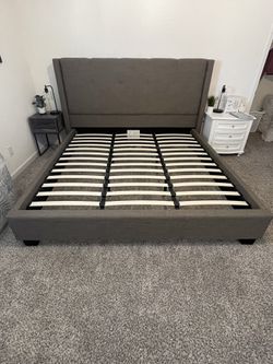 Standard King Bed frame/Headboard