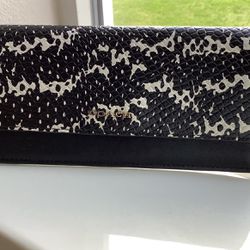 Coach  Wallet   Madison Two Tone Python Embossed Soft Wallet F50846