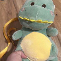 Plush Dinosaur Crossbody Bag