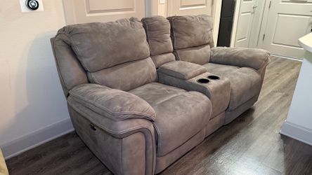 Grey Recliner Sofa