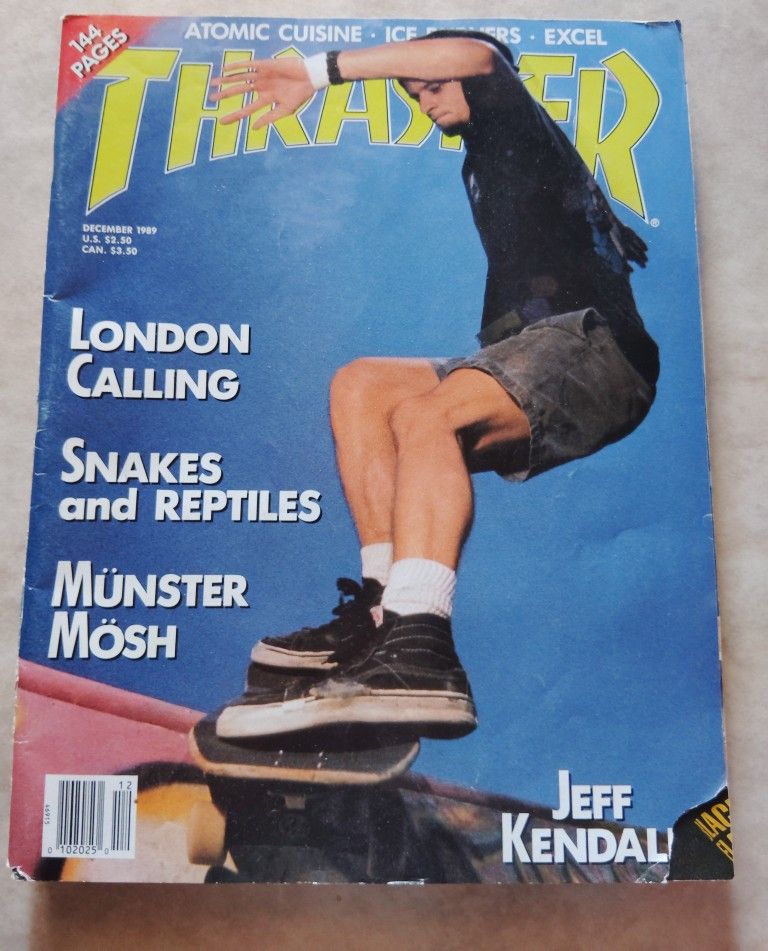 Vintage Thrasher Magazine December 1989  - Skateboarding