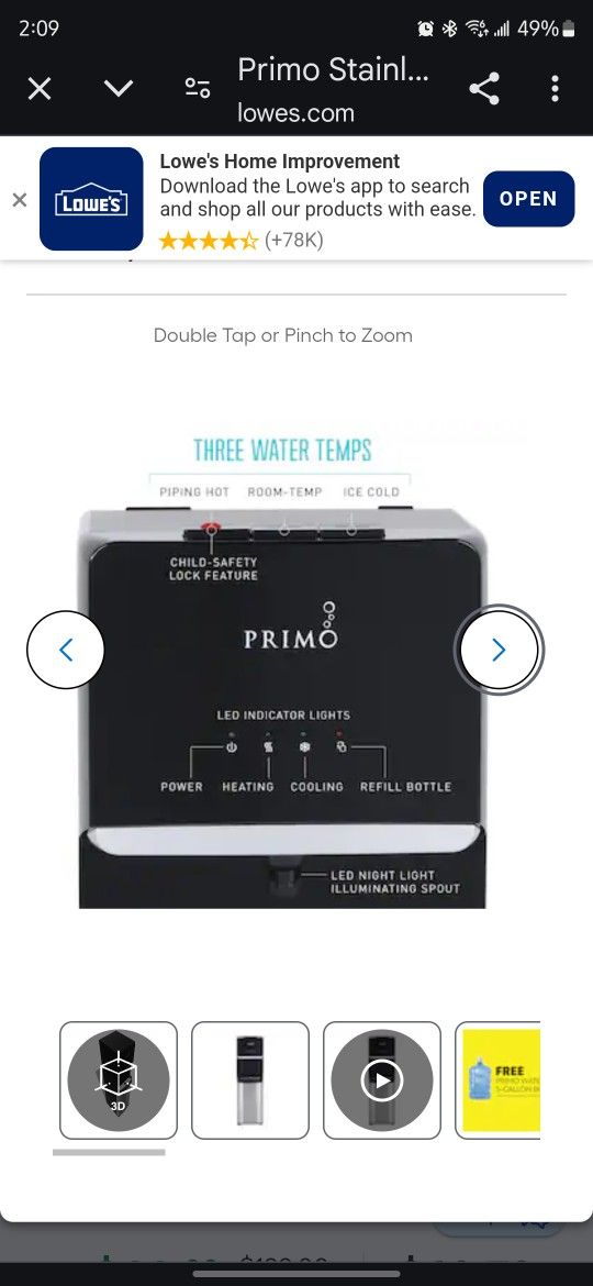 primo water deluxe water dispenser 