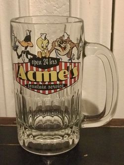 Looney Tunes Acmes Vintage Glass Mug