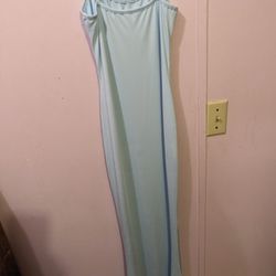 Casual Baby Blue Dress 