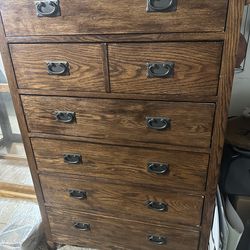 Heavy Wood Dresser - Brown