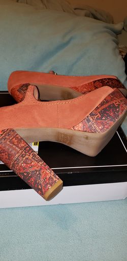 lucky brand cute platform wedge type shoes