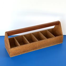 Vintage Handmade Wood Caddy Tool Box
