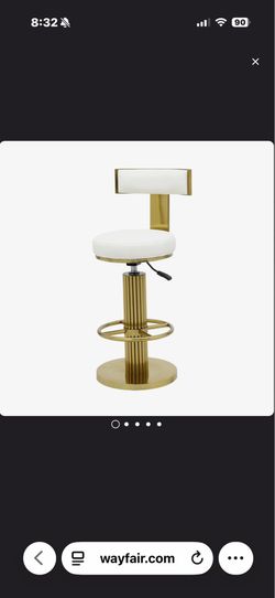 Stainless And Gold Bar Stools 3
